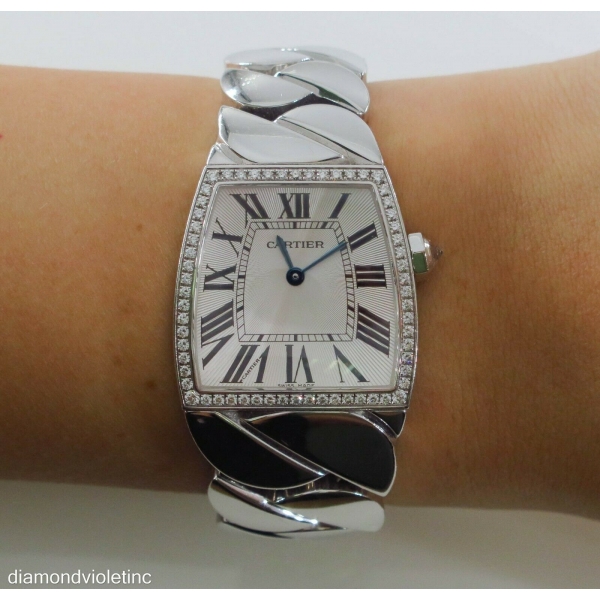 RESERVED CARTIER LA DONA 29MM DIAMOND 18K WHITE GOLD LADIES WATCH